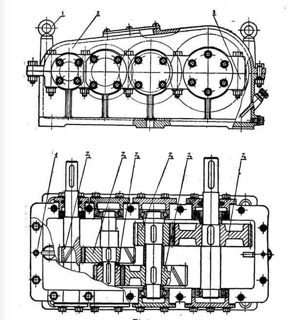 齒輪減速器裝配圖