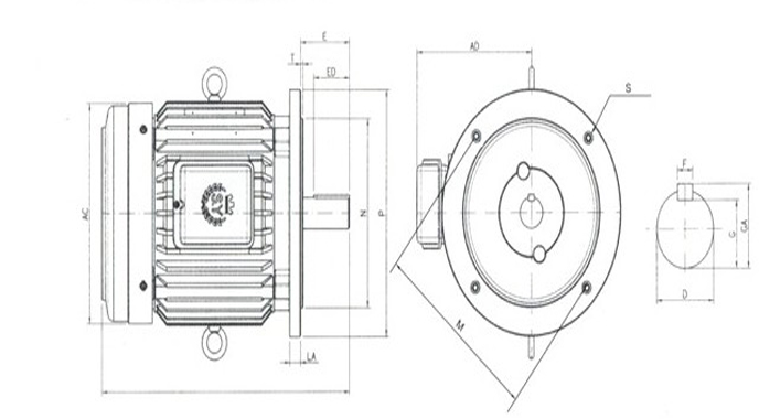 群策立式三相普通馬達圖紙 群策立式三相普通馬達圖紙