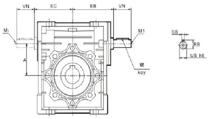 蝸輪蝸桿減速機(jī)JRST..-W系列詳細(xì)圖紙 蝸輪蝸桿減速機(jī)JRST..-W系列詳細(xì)圖紙