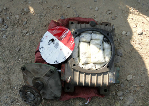 減速機競被用來藏匿毒品圖